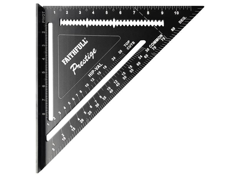 Faithfull Prestige Quick Square Black Aluminium 300mm (12in) FAICSQ12CNC