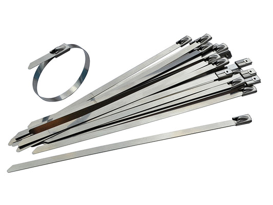 Faithfull Stainless Steel Cable Ties 7.9 x 680mm (Pack 50) FAICT68079SS