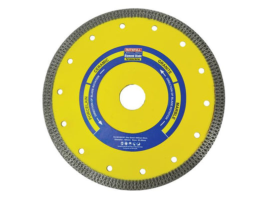 Faithfull Porcelain Diamond Blade 180 x 25.4mm FAIDB180CRP