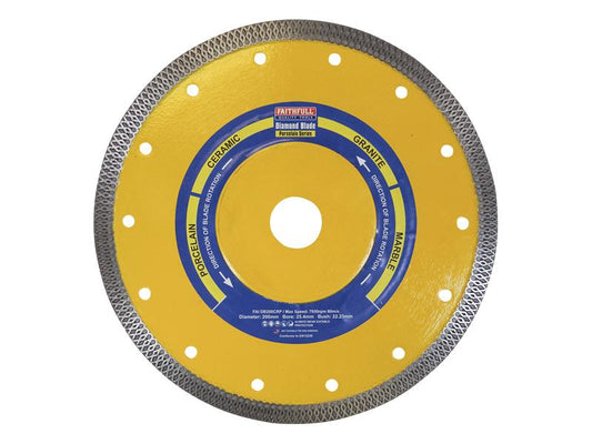 Faithfull Porcelain Diamond Blade 200 x 25.4mm FAIDB200CRP