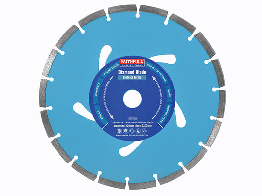 Faithfull Contract Diamond Blade 230 x 22.2mm FAIDB230C