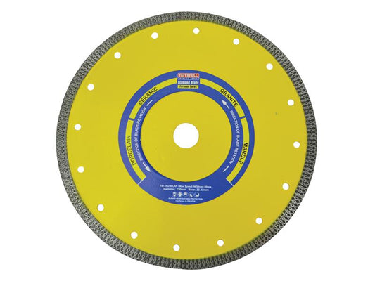 Faithfull Porcelain Granite Diamond Cutting Blade 230 x 22.23mm FAIDB230CRP