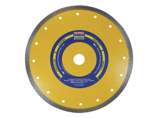 Faithfull Porcelain Diamond Blade 250 x 25.4mm FAIDB250CRP