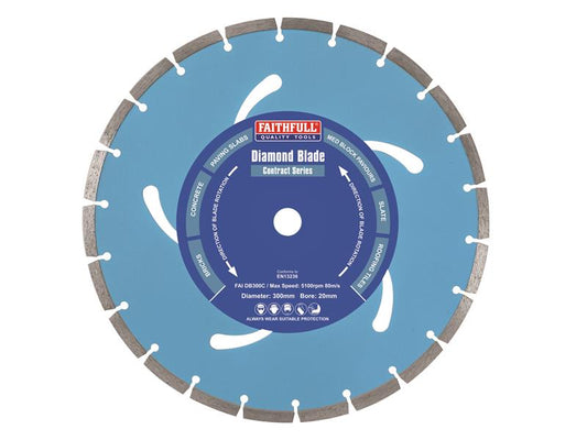Faithfull Contract Diamond Blade 300 x 20mm FAIDB300C