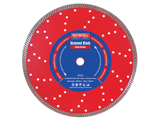 Faithfull Turbo Cut Diamond Blade 125 x 22mm FAIDB125TURB
