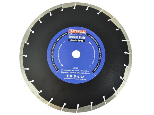 Faithfull Abrasive Diamond Blade 350 x 25.40mm FAIDB350ABR