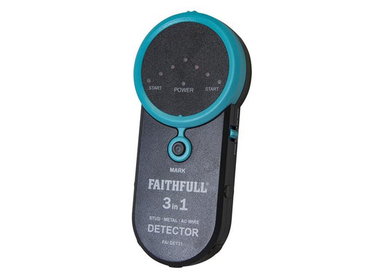 Faithfull 3-in-1 Detector Stud Metal & Live Wire FAIDET31