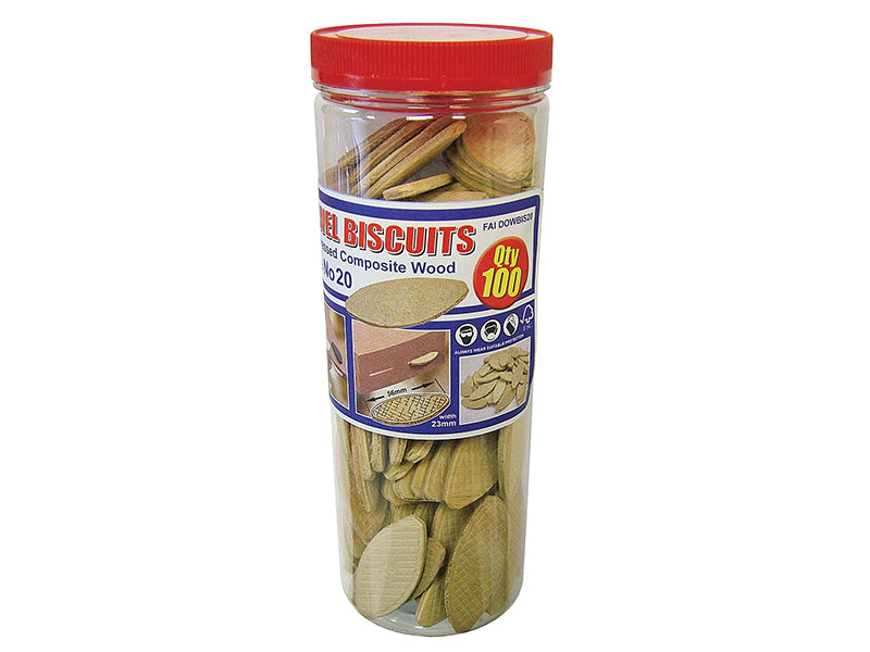 Faithfull Biscuit Wood No 20 (Tub 100) FAIDOWBIS20