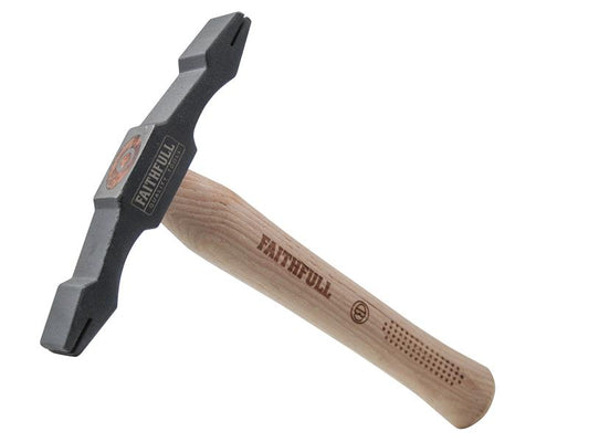 Faithfull Double Scutch Hammer FSC Hickory Shaft Comb Slots Both Ends FAIDSHFSC