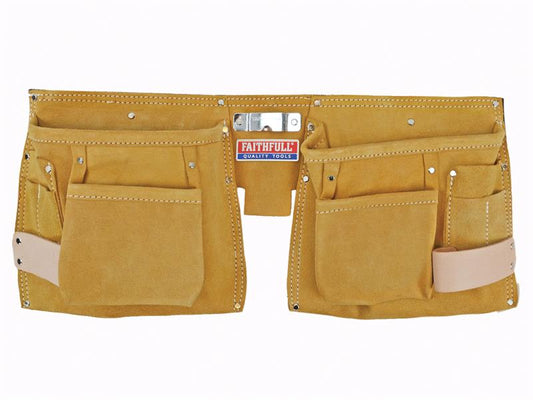 Faithfull Double Tool & Nail Pouch FAIDTNP3