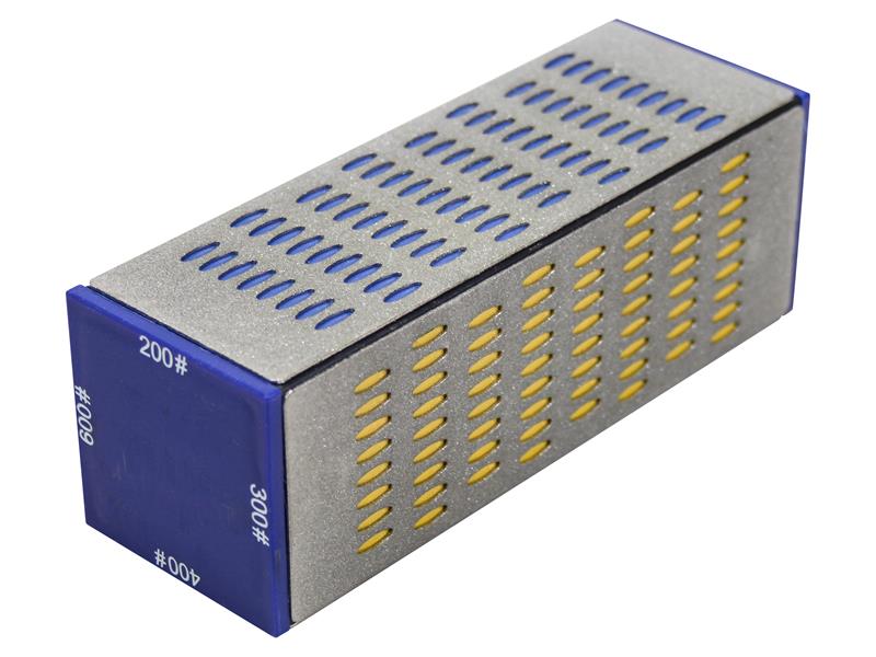 Faithfull Diamond Sharpening Stone 4 Sided 150 x 50 x 50mm FAIDWQUAD