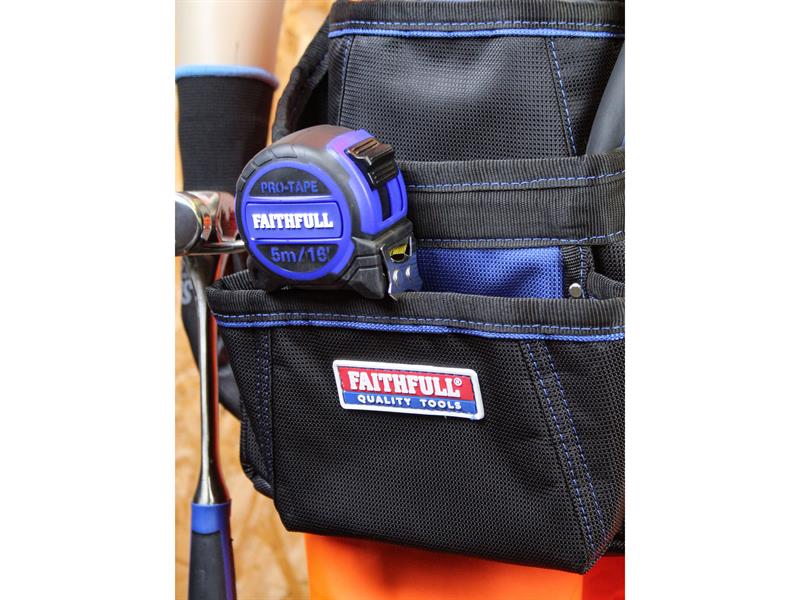 Faithfull Fasteners Pouch 2100D Nylon Size 250 x 310mm FAIFAPN