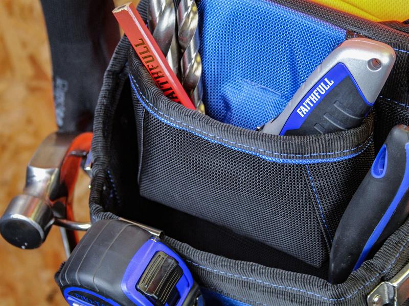 Faithfull Fasteners Pouch 2100D Nylon Size 250 x 310mm FAIFAPN