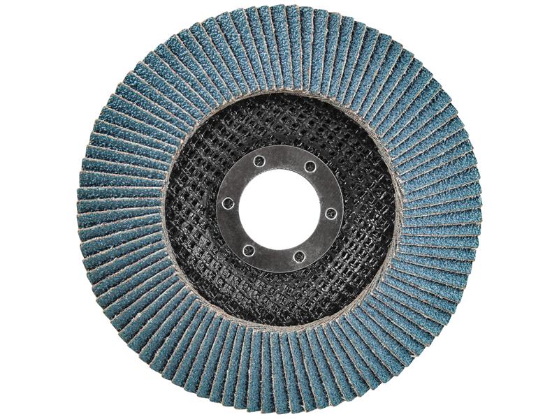Faithfull Grinding Flap Disc Zirconia A120 Grit 115mm Jumbo FAIFD115120Z