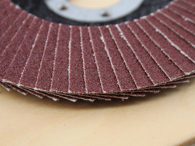 Faithfull Aluminium Oxide Flap Disc 115 x 22mm 120 Grit FAIFD115A120