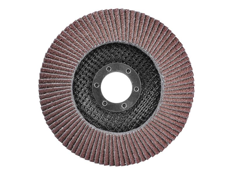 Faithfull Aluminium Oxide Flap Disc 115 x 22mm 40 Grit FAIFD115A40