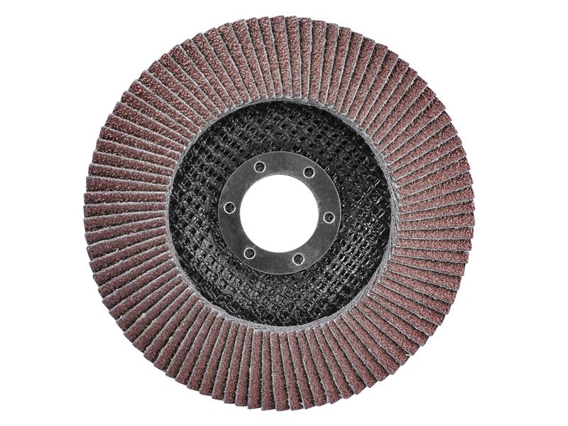 Faithfull Aluminium Oxide Flap Disc 125 x 22mm 40 Grit FAIFD125A40