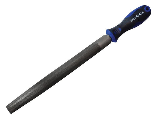 Faithfull Handled Half-Round Second Cut Engineers File 250mm (10in) FAIFIHRSC10