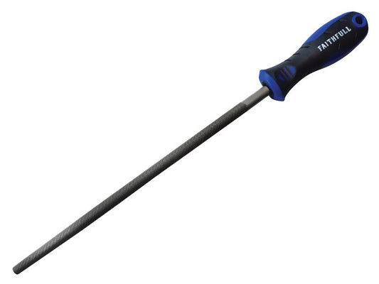 Faithfull Handled Round Second Cut Engineers File 250mm (10in) FAIFIRSC10