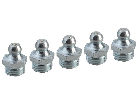 Faithfull Grease Nipple Straight M10 x 1.0 (Pack 5) FAIGGN10100M