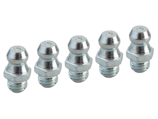 Faithfull Grease Nipple Straight 1/4in UNF (Pack 5) FAIGGN14UNF