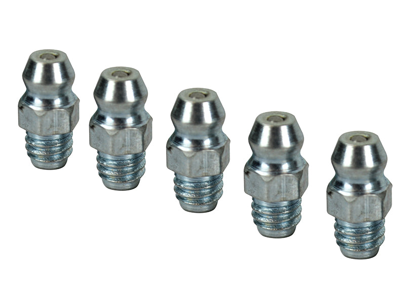 Faithfull Grease Nipple Straight M6 x 1.0 (Pack 5) FAIGGN6100M