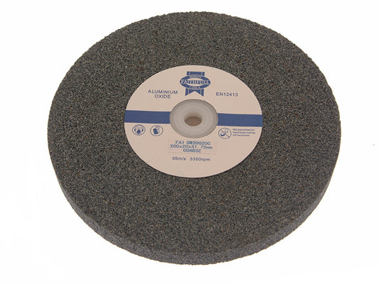 Faithfull General Purpose Grinding Wheel 200 x 20mm Medium Alox FAIGW20020M
