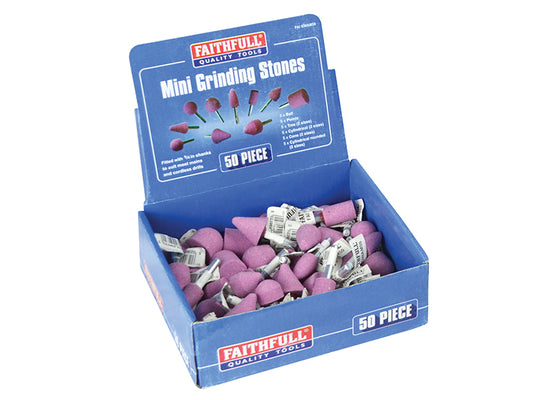 Faithfull Mini Grinding Wheel Assortment, 50 Piece FAIGWAM50