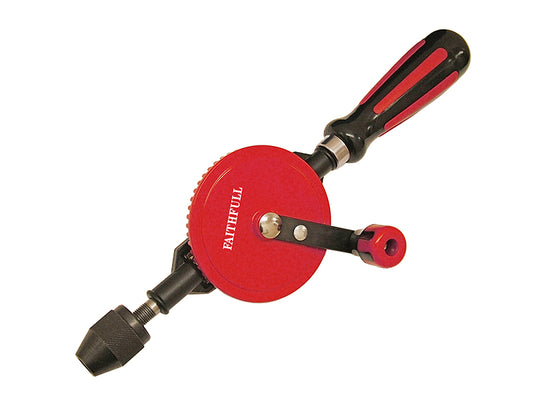 Faithfull Hand Drill Double Pinion 8mm Capacity FAIHANDDRILL
