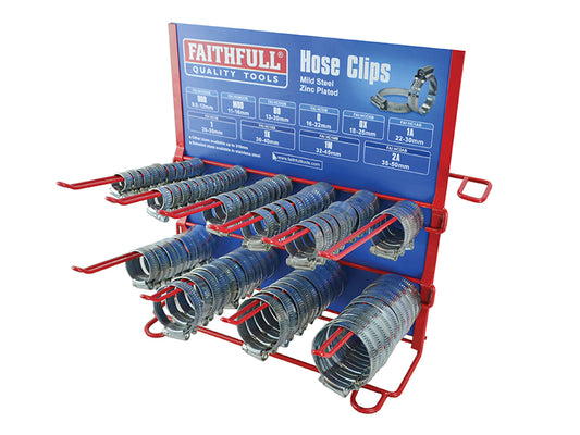 Faithfull Hoseclip Display C/W Stock 100Pc FAIHCDISP