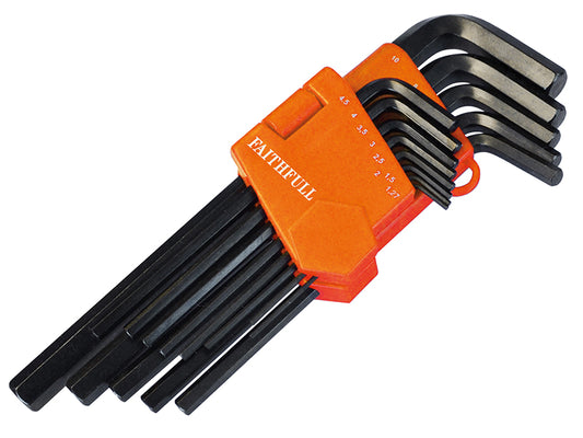 Faithfull Metric Long Arm Hex Key Set, 13 Piece FAIHKS13ML