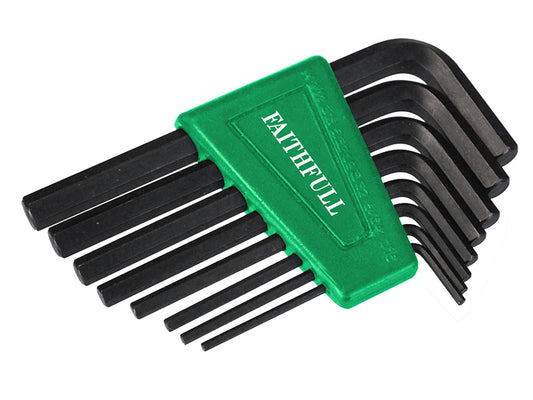 Faithfull Imperial Short Arm Hexagon Key Set, 8 Piece FAIHKS8AF