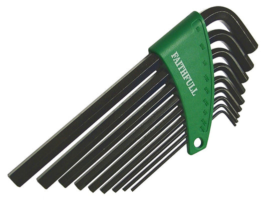 Faithfull Imperial Long Arm Hexagon Key Set, 9 Piece FAIHKS9AFL