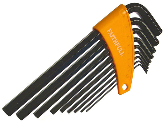 Faithfull Metric Long Arm Hex Key Set, 9 Piece FAIHKS9ML