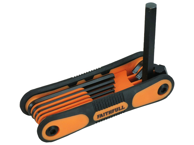 Faithfull Metric Folding Hexagon Key Set, 8 Piece FAIHKSF8M