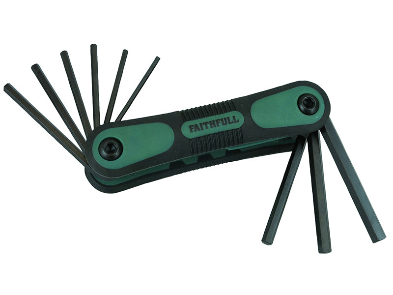Faithfull Imperial Folding Hexagon Key Set, 9 Piece FAIHKSF9AF