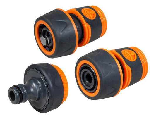 Faithfull 3/4in Plastic Hose Fittings Kit, 3 Piece FAIHOSE34KIT