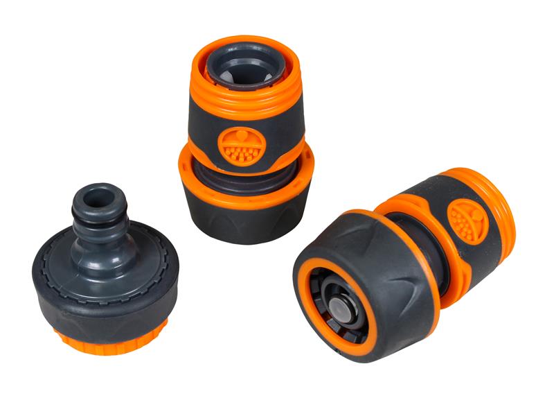 Faithfull 3/4in Plastic Hose Fittings Kit, 3 Piece FAIHOSE34KIT