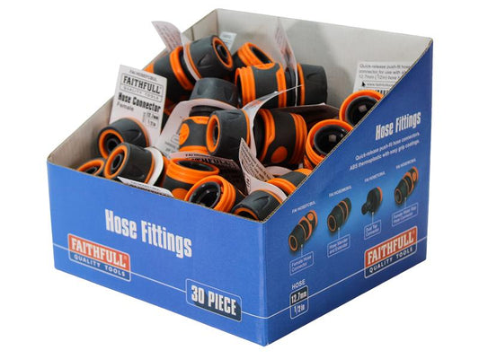 Faithfull Plastic Female Hose Connector (Box 30) FAIHOSEFCBUL