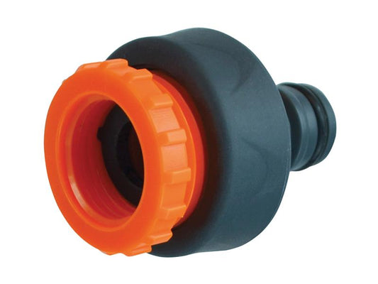 Faithfull Plastic Tap Hose Connector 1/2 & 3/4in FAIHOSEPLTC