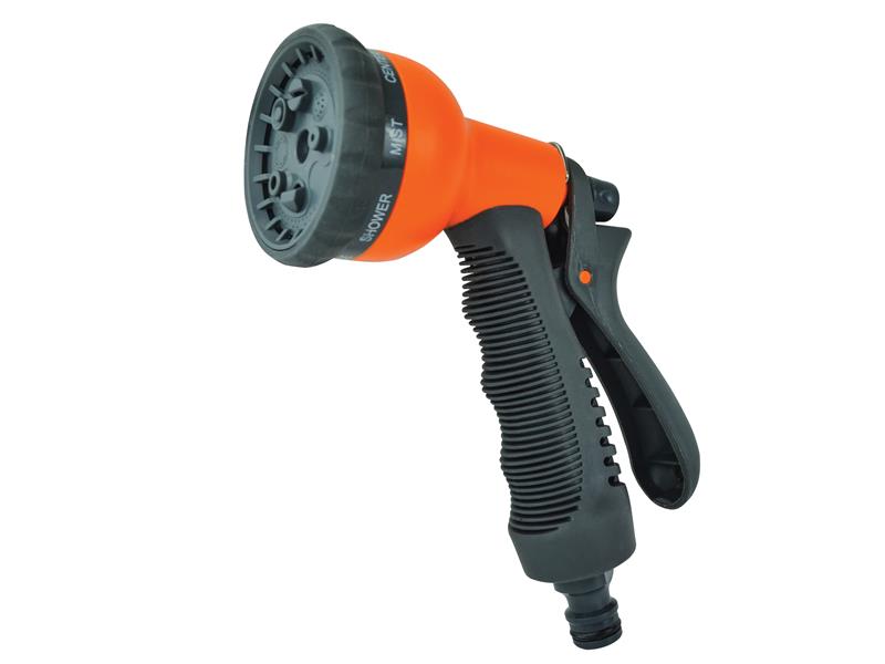 Faithfull Plastic 8 Pattern Adjustable Spray Gun (Bulk Pack 8) FAIHOSESPBUL