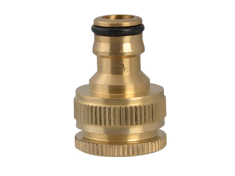 Faithfull Brass Dual Tap Connector 12.5-19mm (1/2 - 3/4in) FAIHOSETC