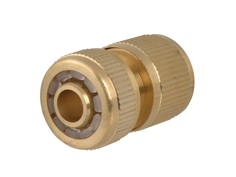 Faithfull Brass Female Water Stop Connector 12.5mm (1/2in) FAIHOSEWC