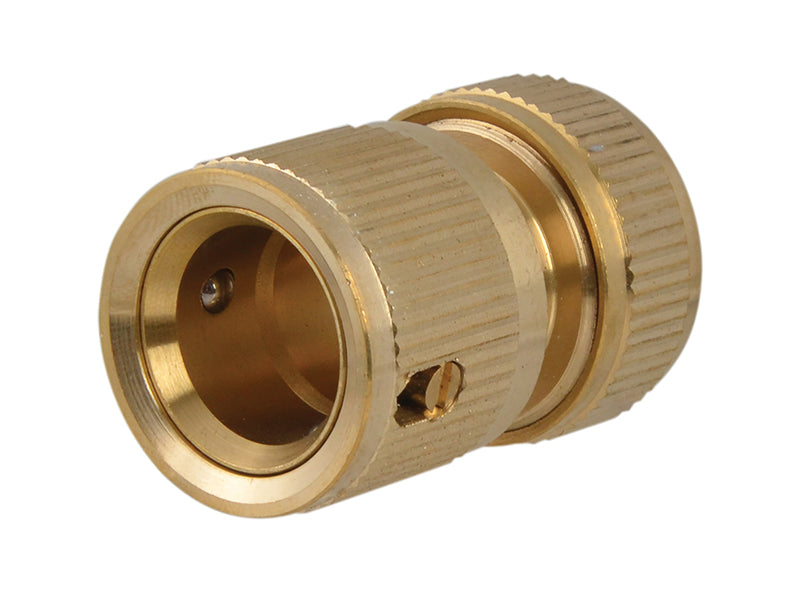 Faithfull Brass Female Water Stop Connector 12.5mm (1/2in) FAIHOSEWC