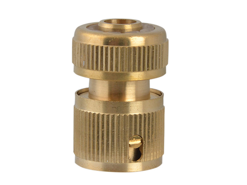 Faithfull Brass Female Water Stop Connector 12.5mm (1/2in) FAIHOSEWC
