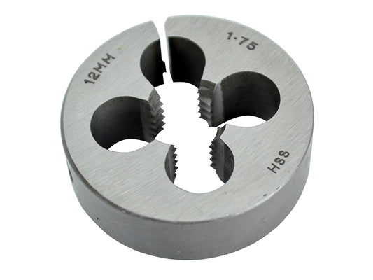 Faithfull HSS Straight Flute Split Die M12 x 1.75, 1.1/2in OD FAIHSSDM12