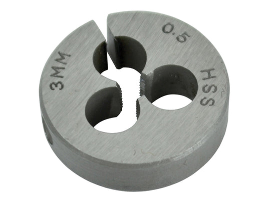 Faithfull HSS Straight Flute Split Die M3 x 0.5, 13/16in OD FAIHSSDM3