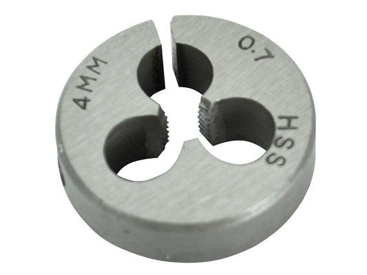 Faithfull HSS Straight Flute Split Die M4 x 0.7, 13/16in OD FAIHSSDM4