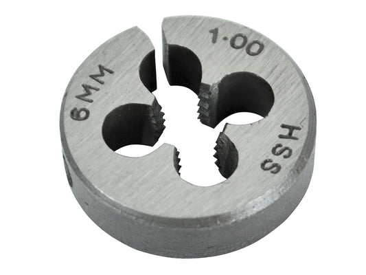 Faithfull HSS Straight Flute Split Die M6 x 1.0, 13/16in OD FAIHSSDM6