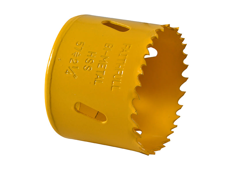 Faithfull Bi-Metal Cobalt Holesaw 57mm Cutting Depth 38mm FAIHSVP57